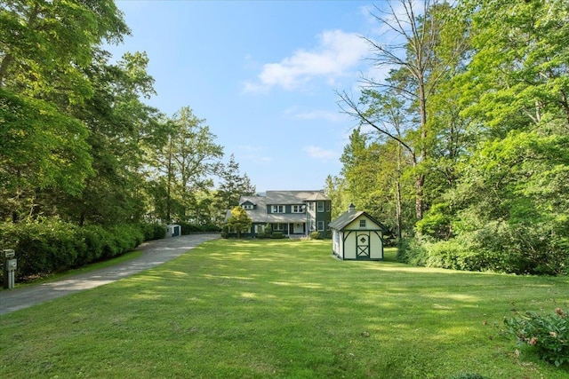 1034 Rte 292, Holmes, NY 12531 - view of grassy yard with a storage shed