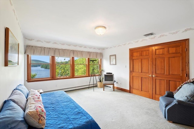 1034 Rte 292, Holmes, NY 12531 - carpeted bedroom featuring baseboard heating and baseboards