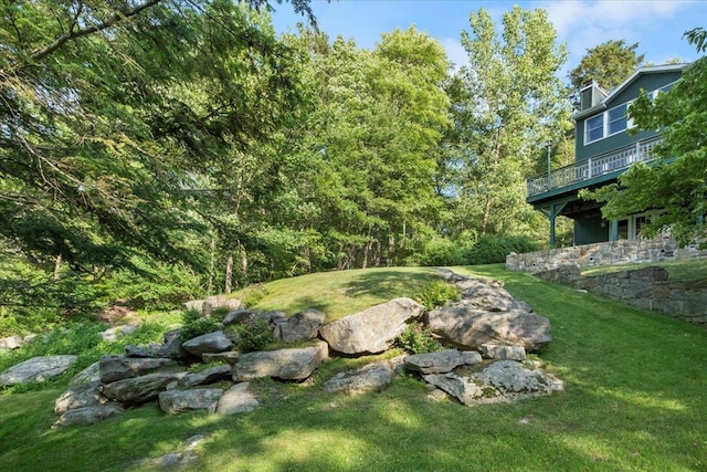 1034 Rte 292, Holmes, NY 12531 - view of grassy yard featuring a wooden deck