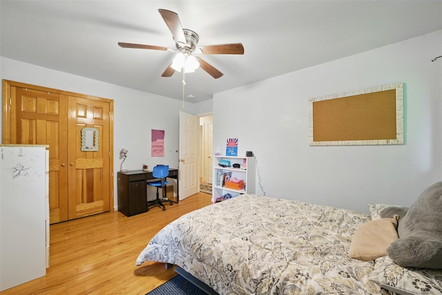 99 Furnace Dock Rd, Croton-On-Hudson, NY 10520 - bedroom featuring wood finished floors and a ceiling fan