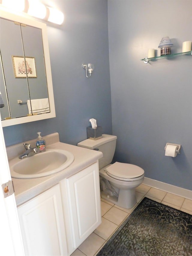 133 Lattintown Rd, Newburgh, NY 12550 - half bath featuring vanity and tile patterned floors