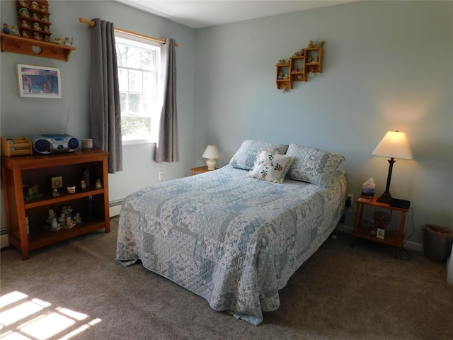 133 Lattintown Rd, Newburgh, NY 12550 - carpeted bedroom featuring a baseboard radiator