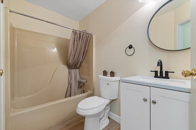 615 Broadway Unit 85, Amityville, NY 11701 - bathroom with shower / tub combo, wood finished floors, and vanity
