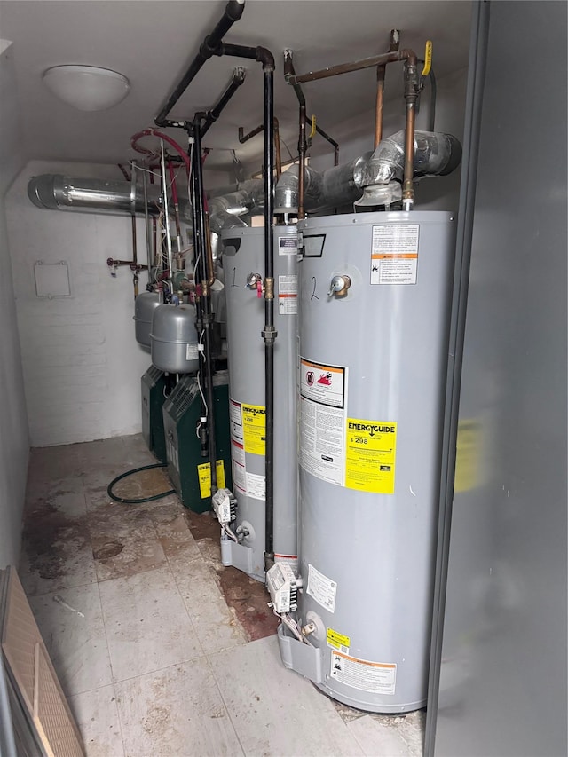 125-03 13th Ave, College Point, NY 11356 - utility room featuring gas water heater
