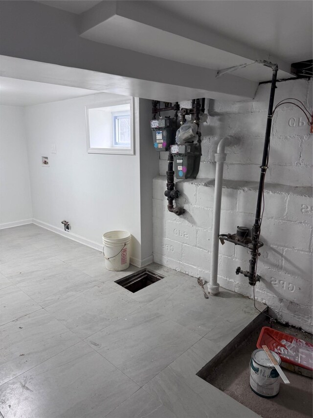 125-03 13th Ave, College Point, NY 11356 - basement with gas meter