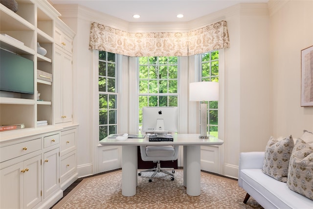 21 Dorann Rd, Purchase, NY 10577 - home office featuring wood finished floors and recessed lighting