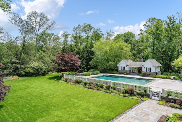 21 Dorann Rd, Purchase, NY 10577 - outdoor pool featuring a fenced front yard