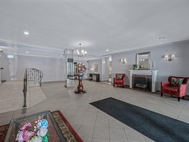 241-20 Northern Blvd Unit 6J, Little Neck, NY 11362 - building lobby featuring ornamental molding and recessed lighting