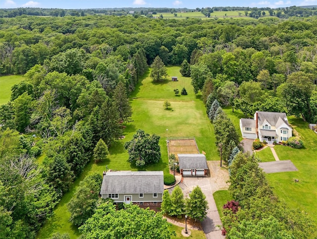169 Rte 118, Yorktown Heights, NY 10598 - aerial view of property and surrounding area with a heavily wooded area