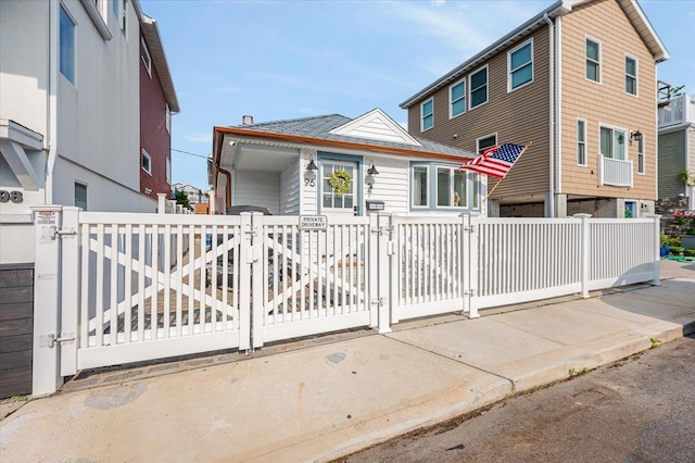 96 Alabama St, Long Beach, NY 11561 - view of front of property featuring a gate and a fenced front yard