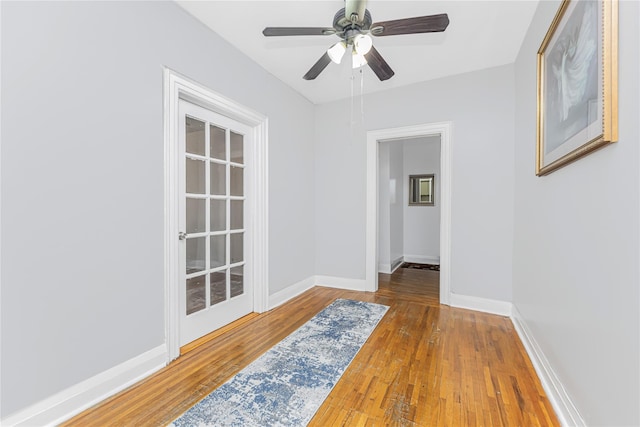 2187 Holland Ave Unit 2J, Bronx, NY 10462 - spare room with hardwood / wood-style floors and ceiling fan