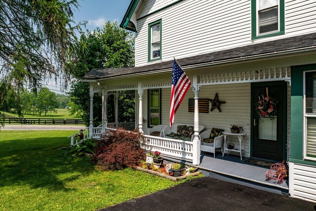 482 Scotchtown Ave, Middletown, NY 10941 - property entrance featuring a porch and roof with shingles
