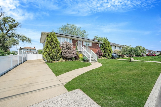 123 Baker Ct, Island Park, NY 11558 - ranch-style house with brick siding
