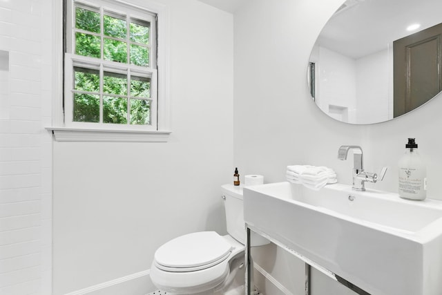 200 Millwood Rd, Chappaqua, NY 10514 - bathroom featuring toilet, baseboards, and vanity