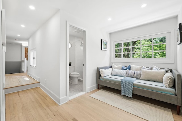 200 Millwood Rd, Chappaqua, NY 10514 - living room featuring light wood-type flooring, baseboards, and recessed lighting