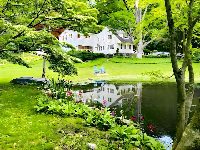 200 Millwood Rd, Chappaqua, NY 10514 - view of yard featuring a water view