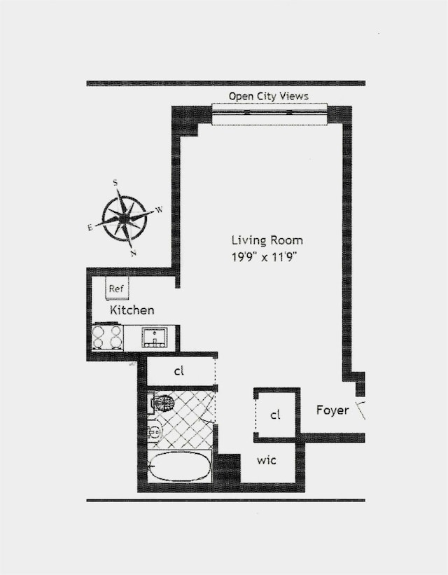 210 E 63rd St Unit 10E, New York Manhattan, NY 10065 - home floor plan