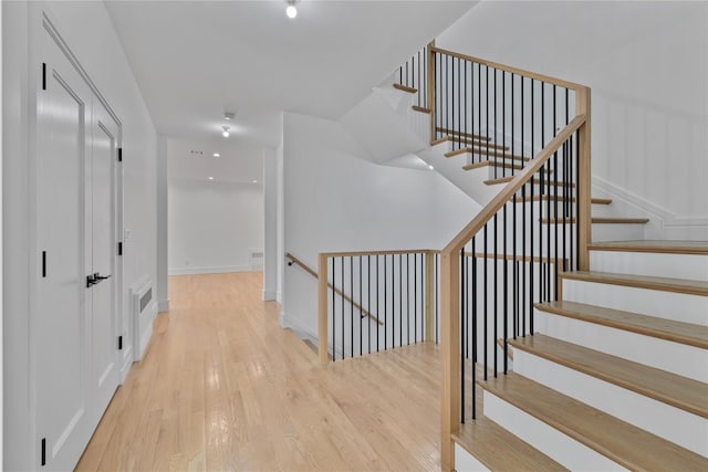 244 Blauvelt Rd Unit 213, Monsey, NY 10952 - staircase featuring wood finished floors and baseboards