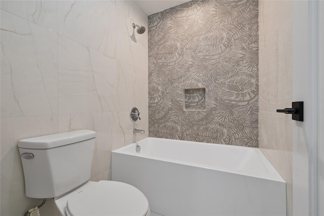 244 Blauvelt Rd Unit 213, Monsey, NY 10952 - bathroom with tile walls and bathing tub / shower combination