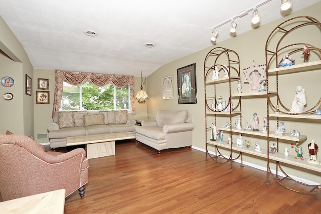 11 Claremont Ln, Suffern, NY 10901 - living room with wood finished floors and lofted ceiling