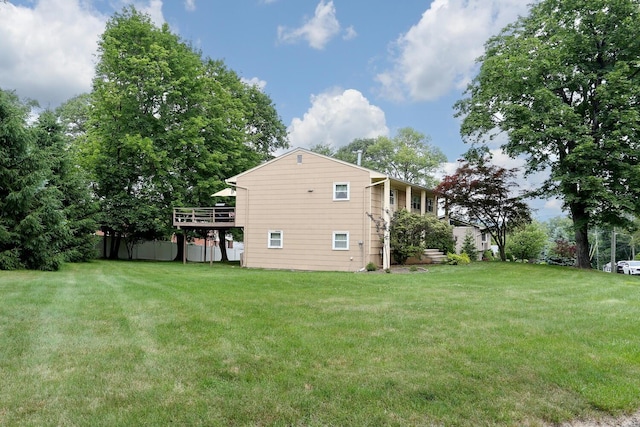 11 Claremont Ln, Suffern, NY 10901 - rear view of property with a yard