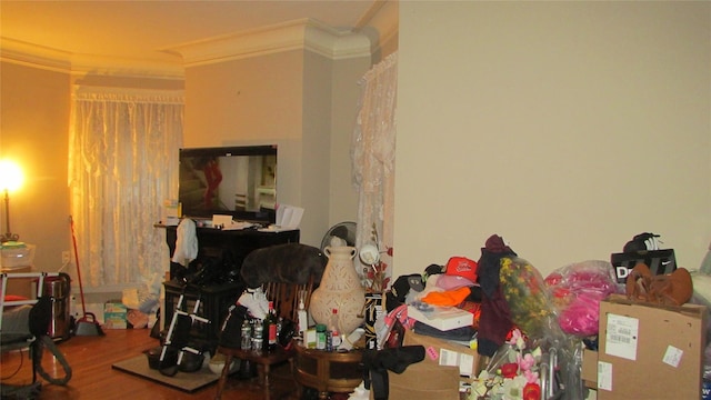 25 Garfield Pl, Poughkeepsie, NY 12601 - interior space with crown molding and wood finished floors
