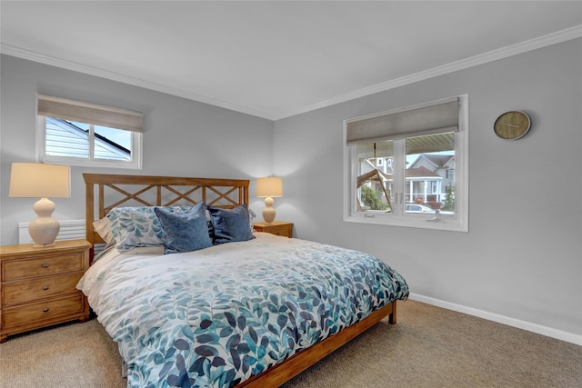 738 Craft Ave, Franklin Square, NY 11010 - carpeted bedroom with crown molding and baseboards