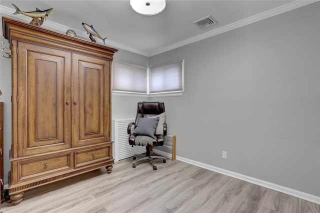738 Craft Ave, Franklin Square, NY 11010 - office space featuring light wood-style flooring and ornamental molding