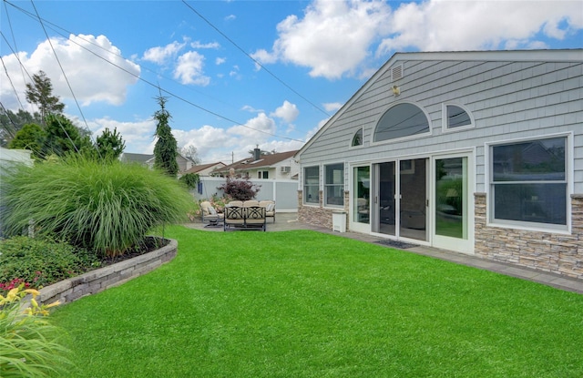 738 Craft Ave, Franklin Square, NY 11010 - view of yard featuring an outdoor hangout area and a patio