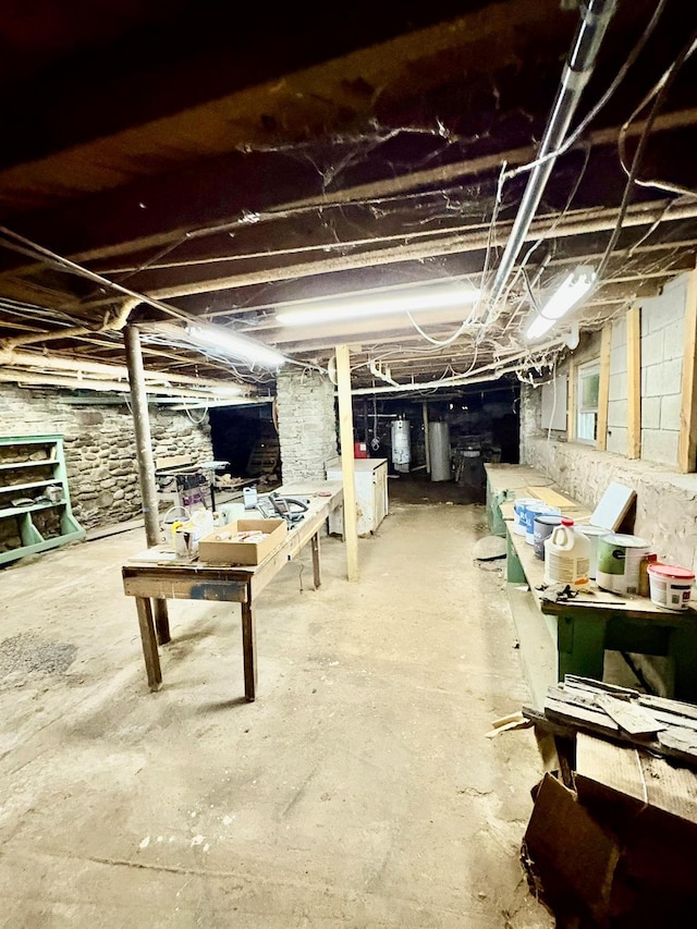 13 Rockland Rd, Roscoe, NY 12776 - unfinished below grade area with water heater