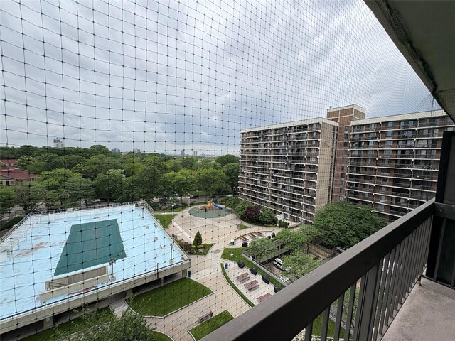152-18 Union Tpke Unit 9P, Flushing, NY 11367 - view of balcony