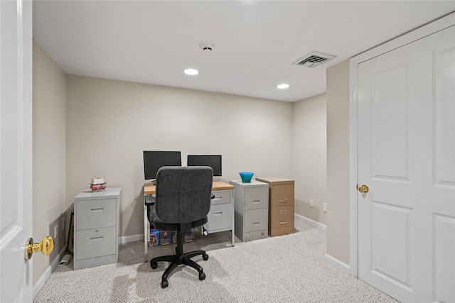 81 Hidden Ridge Dr, Syosset, NY 11791 - home office featuring carpet flooring and recessed lighting