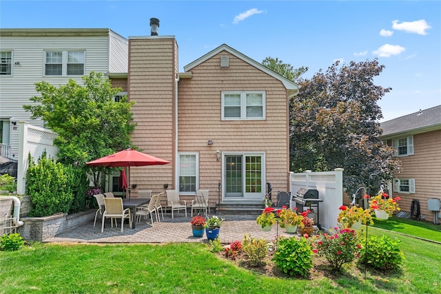 81 Hidden Ridge Dr, Syosset, NY 11791 - rear view of property with a patio area