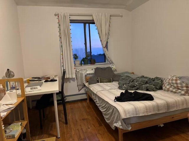 40-18 165th St, Flushing, NY 11358 - bedroom with dark wood-style floors