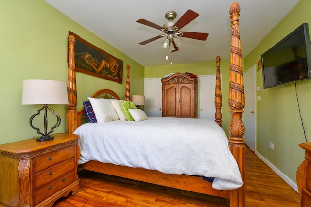 1319 E 86th St, Brooklyn, NY 11236 - bedroom with wood finished floors and a ceiling fan