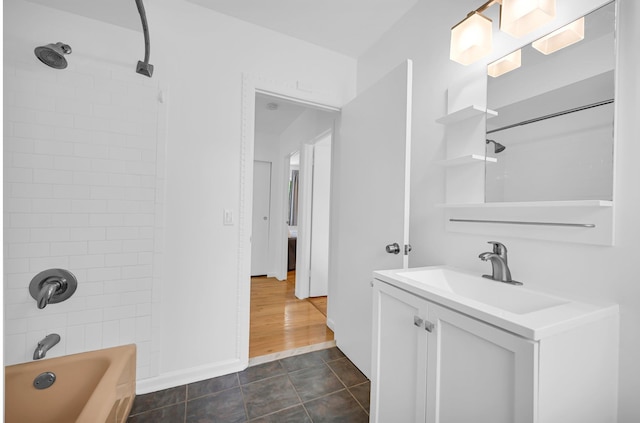 39 Cliff Rd, Greenwood Lake, NY 10925 - bathroom featuring vanity and tub / shower combination