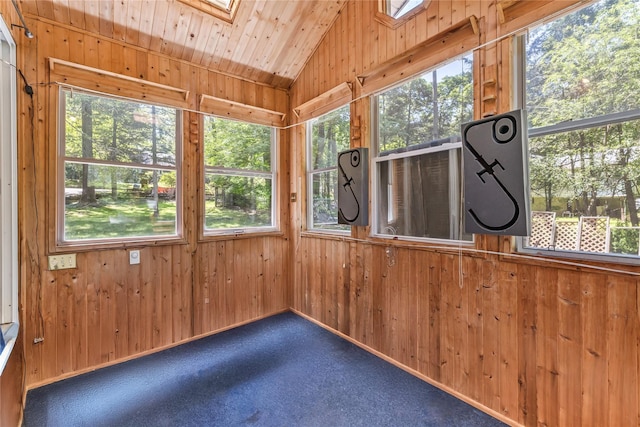 19 Farview Ter, Airmont, NY 10901 - unfurnished sunroom featuring a skylight, plenty of natural light, and lofted ceiling