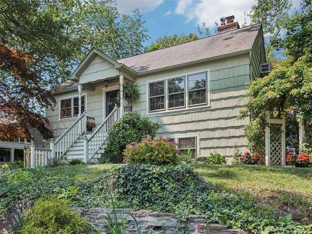347 Scudder Ave, Northport, NY 11768 - view of front of home featuring a chimney and roof with shingles
