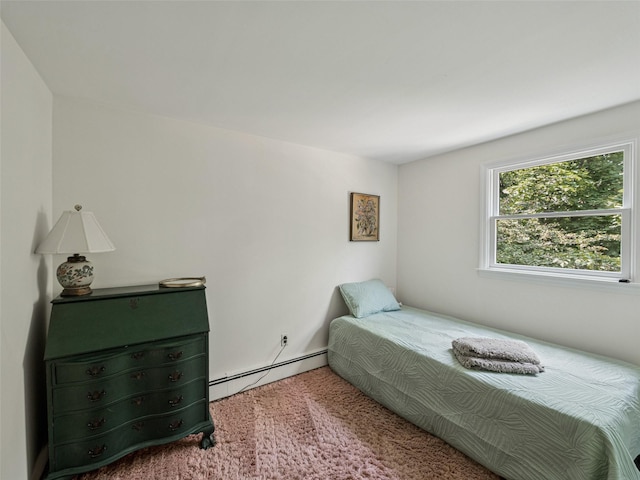 347 Scudder Ave, Northport, NY 11768 - bedroom featuring a baseboard radiator and carpet flooring