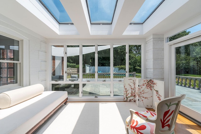 1750 Mount Beulah Ave, Southold, NY 11971 - sunroom / solarium with a skylight and healthy amount of natural light