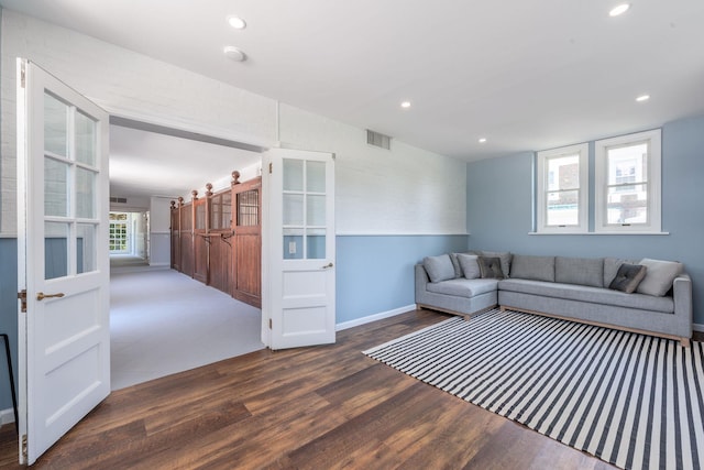 1750 Mount Beulah Ave, Southold, NY 11971 - living area with wood finished floors and recessed lighting