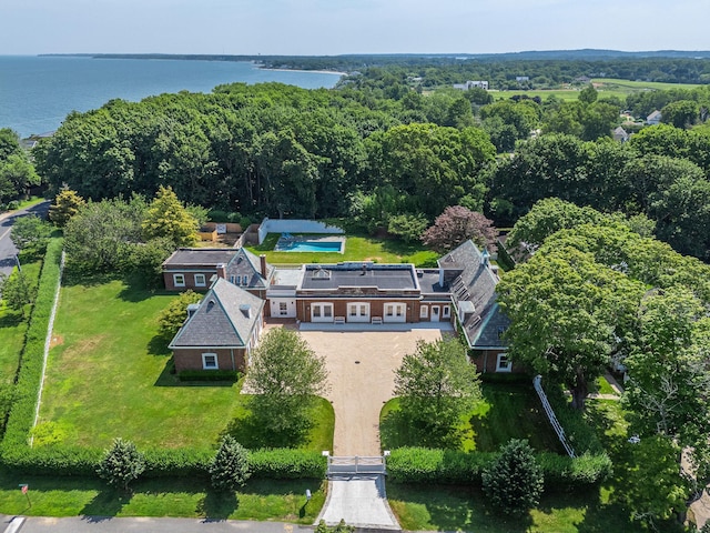 1750 Mount Beulah Ave, Southold, NY 11971 - aerial view of property and surrounding area featuring a nearby body of water