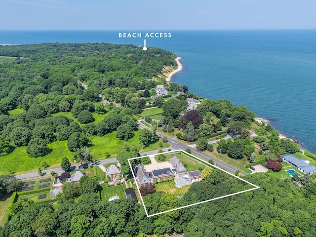 1750 Mount Beulah Ave, Southold, NY 11971 - view of property location with a nearby body of water and property parcel outlined
