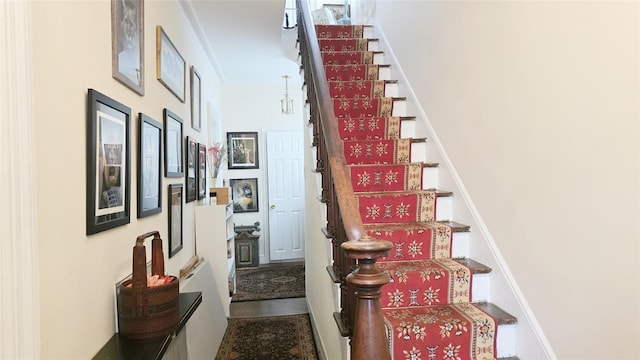 14436 32nd Ave, Flushing, NY 11354 - staircase with a towering ceiling