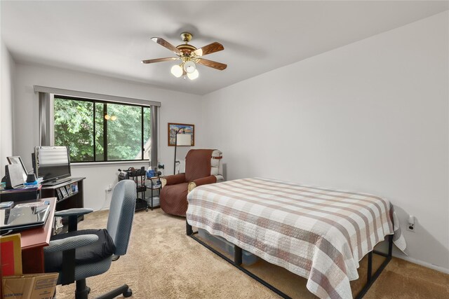 96 Molly Pitcher Ln Unit H, Yorktown Heights, NY 10598 - bedroom featuring carpet, a desk, and ceiling fan