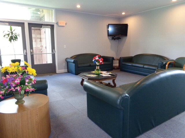 96 Molly Pitcher Ln Unit H, Yorktown Heights, NY 10598 - common area with recessed lighting and ornamental molding