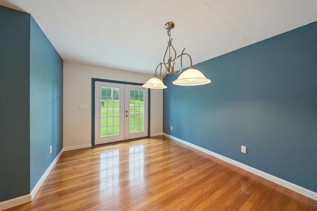 346 Stone School House Rd, Bloomingburg, NY 12721 - spare room with french doors and light wood finished floors