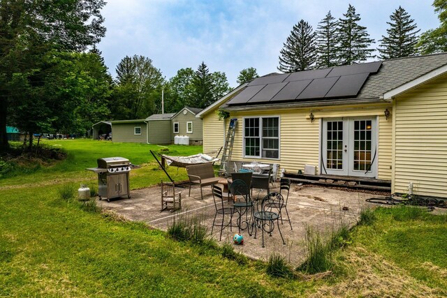 346 Stone School House Rd, Bloomingburg, NY 12721 - view of patio / terrace with a grill and french doors