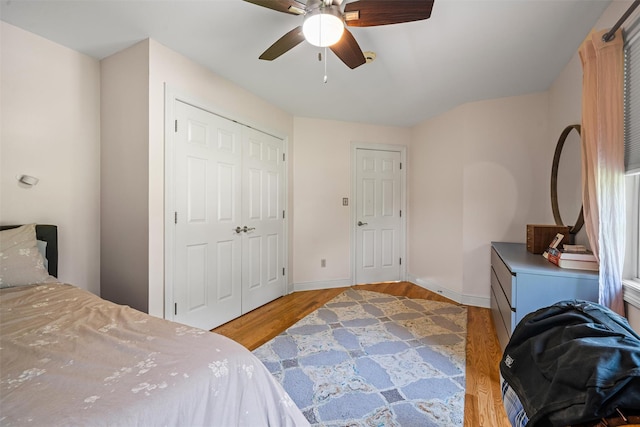 6 Long Meadow Way, Goshen, NY 10924 - bedroom featuring wood finished floors, ceiling fan, and a closet