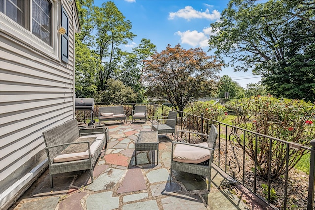 13 Valley View Dr, New Windsor, NY 12553 - view of patio featuring outdoor lounge area and grilling area